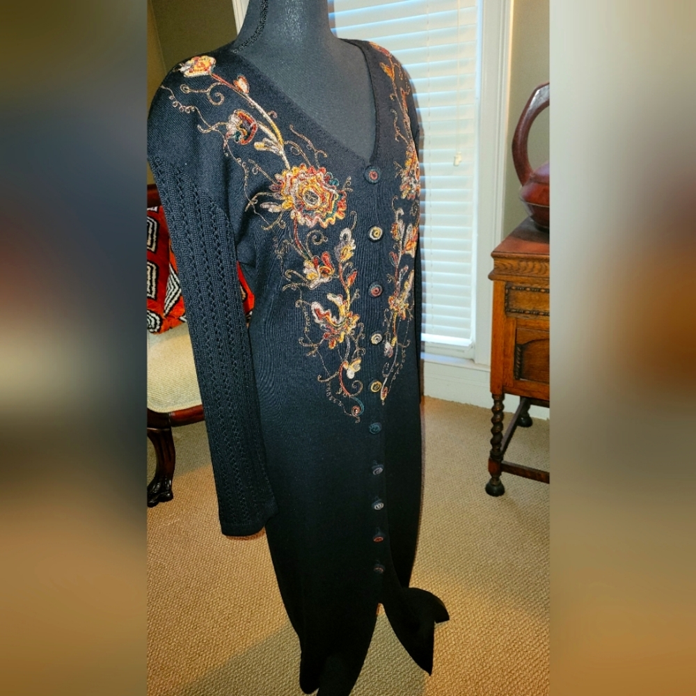🌟Vintage Carole Little 'Teacher' 🍎 sweater dress 👗